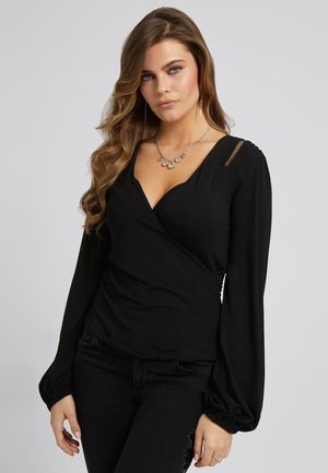 CROSSOVER - Long sleeved top - schwarz