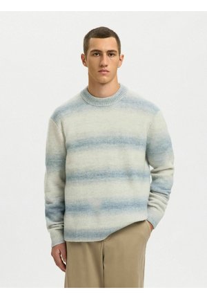 RELAXED FIT - Pullover - dusty blue