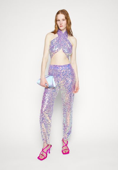 VACLAV IRRIDESCENT SEQUIN PANTS  - Παντελόνι - purple