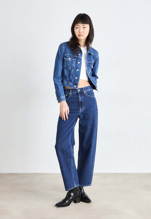 BARREL - Straight leg jeans - denim dark3