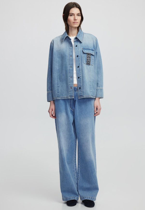 EMBROIDERED - Hemdbluse - indigo