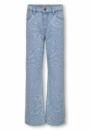 MID RISE KOGMILLE WIDE LASER - Jean flare - light blue bleached denim