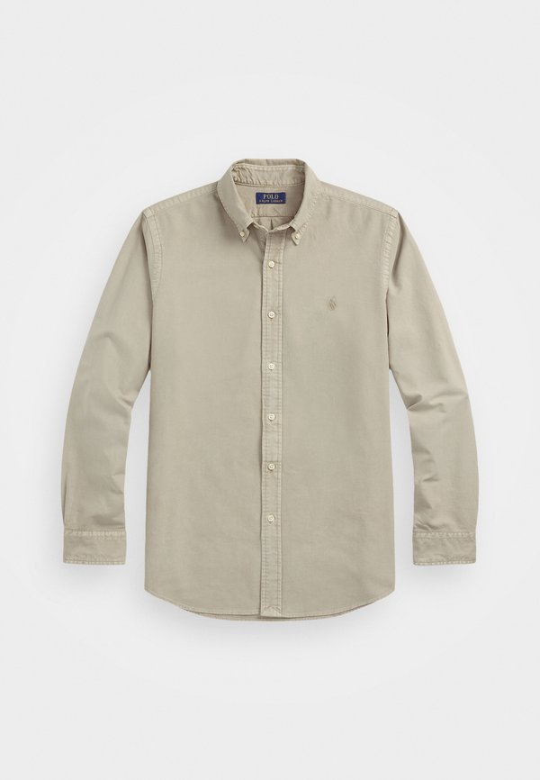 CUSTOM FIT MINERAL DYED OXFORD SHIRT - Shirt - olive3