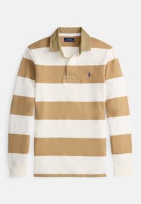 CLASSIC FIT KHAKI-COLLAR RUGBY SHIRT - Polokošeľa - cafe tan/trophy cream