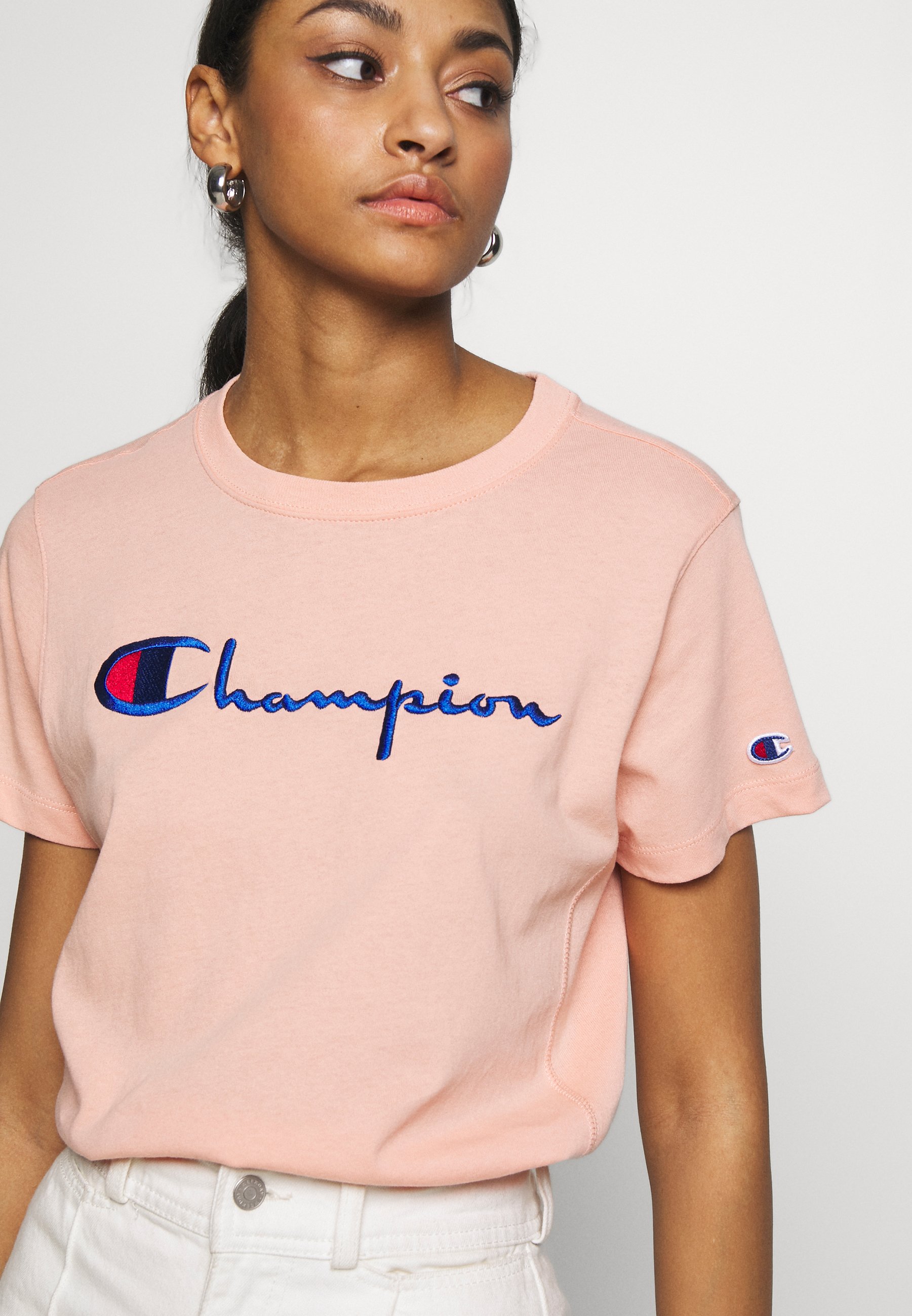 light pink champion crew neck