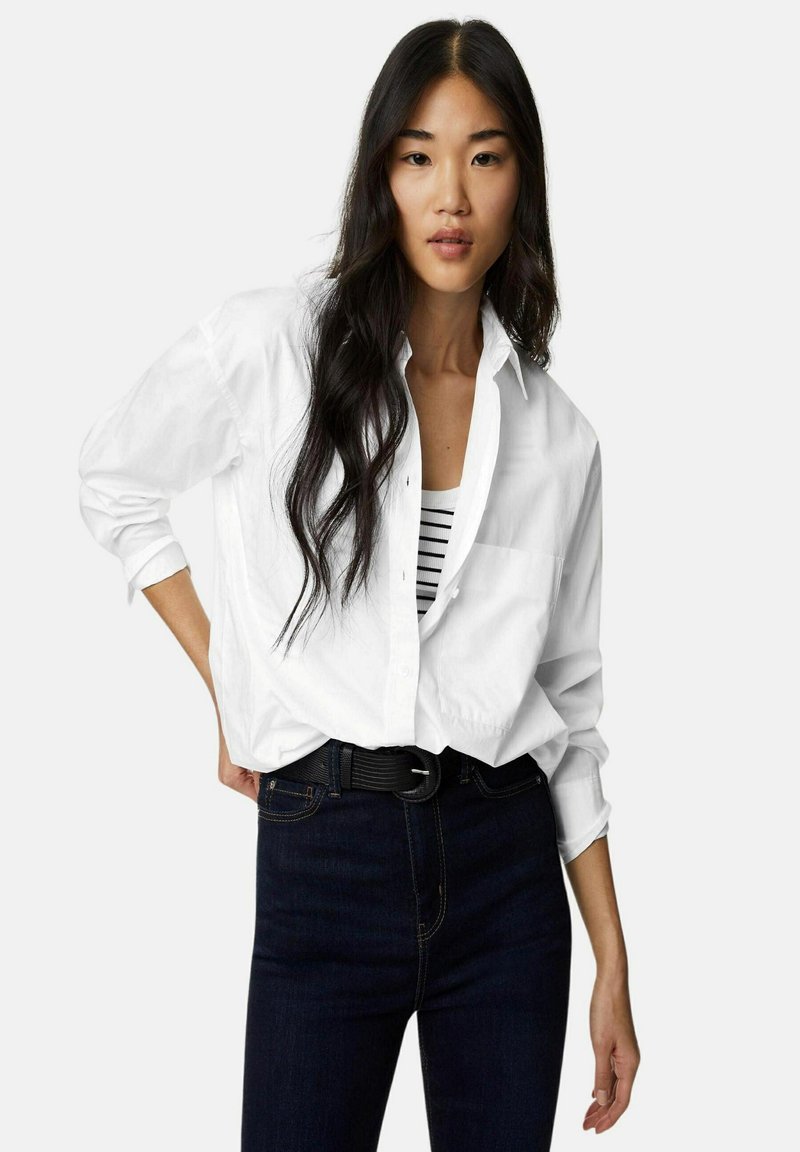 Marks & Spencer OVERSIZED - Košilová halenka  - white