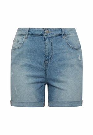 Yours Clothing, Jeans Shorts - mid blue