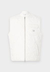 QUILTED PUFFER VEST - Brezrokavnik - weiß