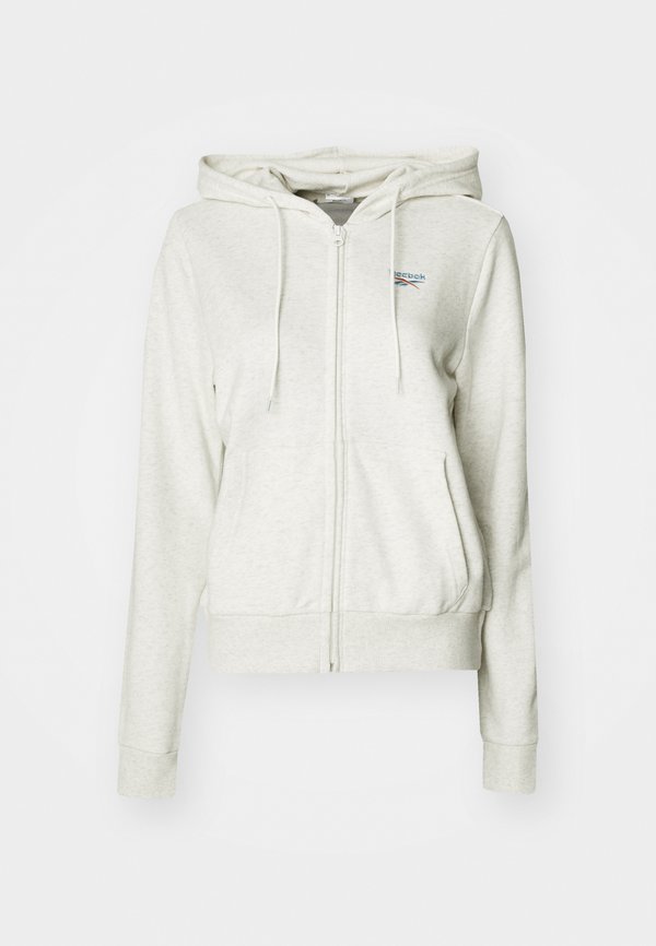 Zip-up sweatshirt - chalk mélange4
