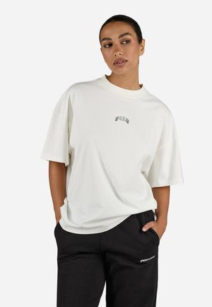 RESA HEAVY OVERSIZED - Tričko s potlačou - washed warm white