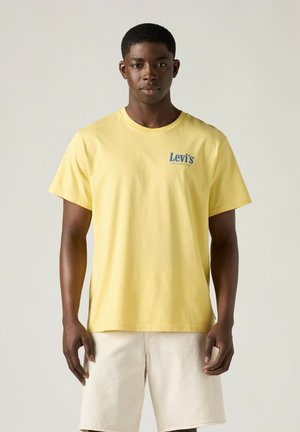 Levi's®, LSE_SS RELAXED FIT TEE BOXTAB 5IN BLACK. - Camiseta estampada - levis records crus - yellows