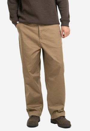 LOOSE FLEX  - Trousers - dark sand