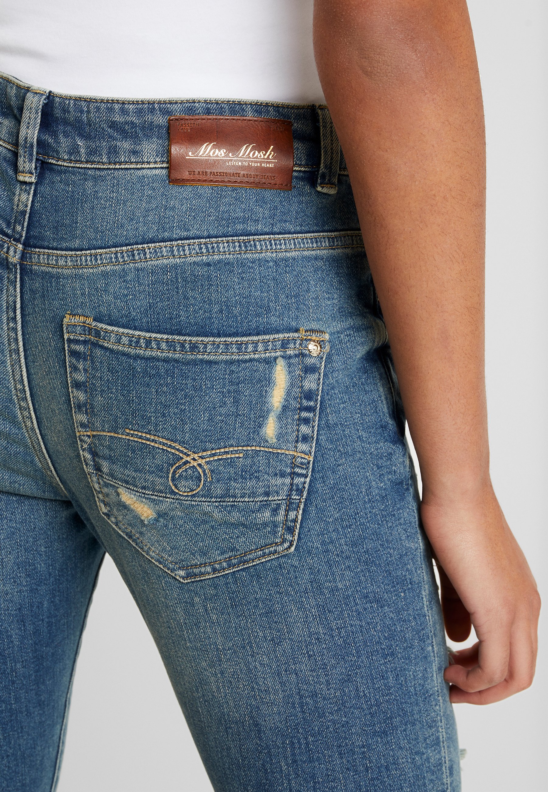 Mos Mosh BRADFORD WORKED Jeans Skinny Fit blue denim Mos Mosh BRADFORD WORKED - Jeans Skinny Fit - blue denim