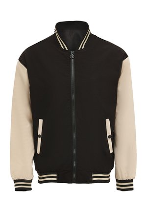 Bomber Jacket - schwarz wollweiss