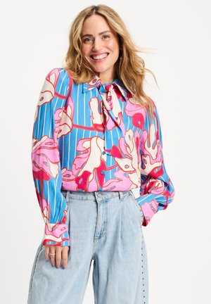 POM Amsterdam, BLOUSE - URBAN FLORA STRIPE - Overhemdblouse - multi colour