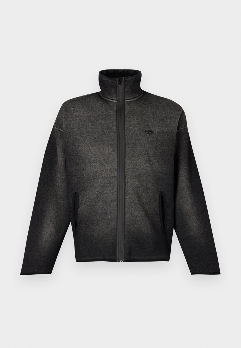 Diesel Sweater met rits zwart denim/blackdenim Diesel Sweater met rits zwart denim/blackdenim