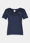 ICONS V-NECK SMALL LOGO - Osnovna majica kratkih rukava - dark blue