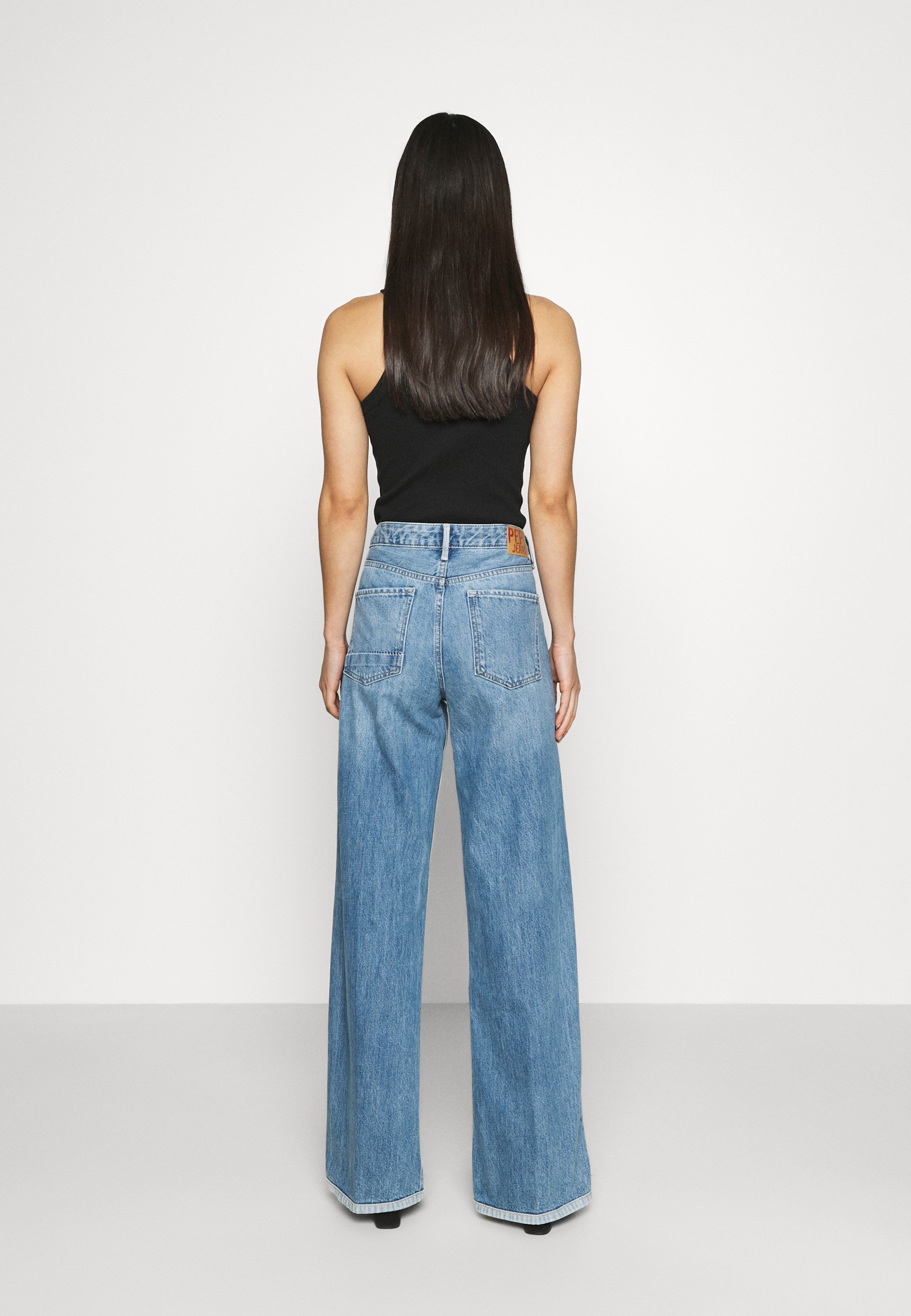 Pepe Jeans JIVE REPAIR - Flared Jeans - denim/destroyed denim - Zalando.de