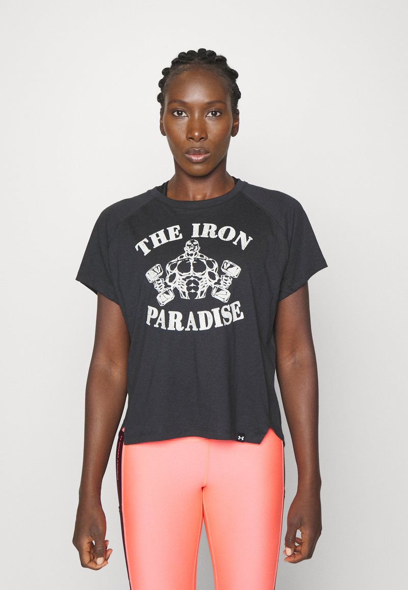 Under Armour PROJECT ROCK Tshirt imprimé black /summit white/noir