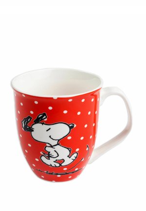 THE PEANUTS SNOOPY TASSE MIT PUNKTEN KAFFEETASSE BECHER  - Drink bottle - rot