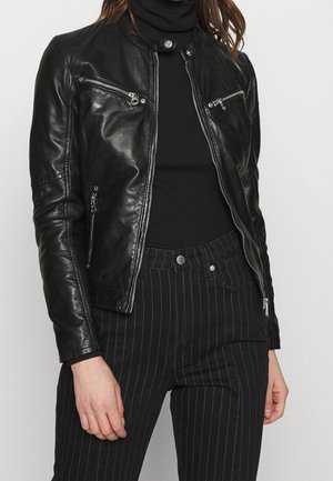 Lederjacke - black