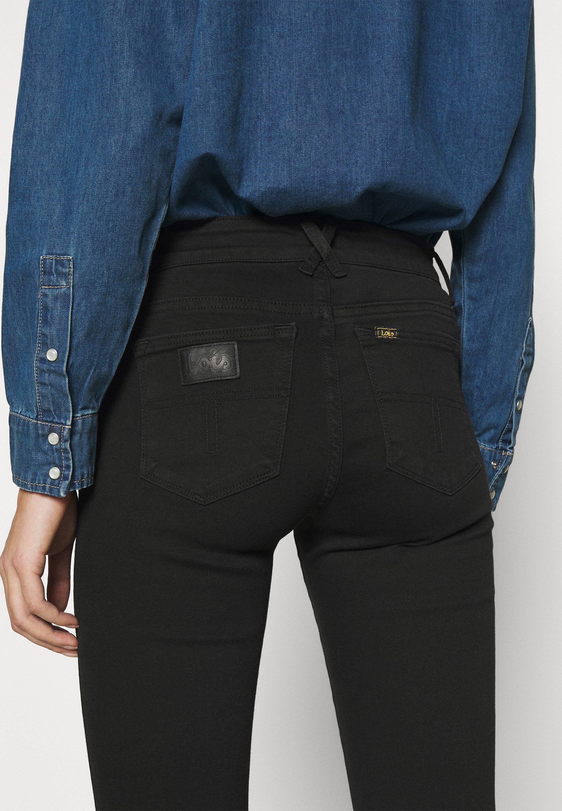 LOIS Jeans YOKO - Jeans a zampa - black/nero denim - Zalando.it