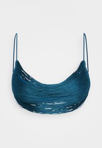 FRINGED  - Bikini top - teal