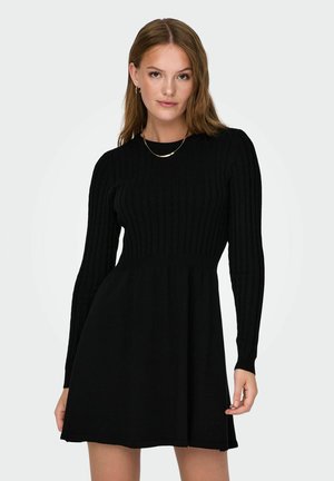 ONLY, KNITTED DRESS ONLIMMI MIDI DRESS - Robe pull - black