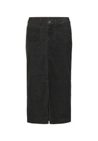 Kaffe Cord skirt - Jupe crayon - black oyster