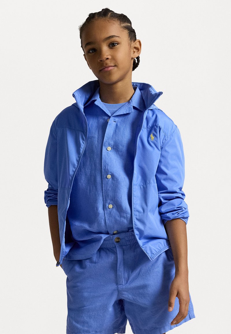 Polo Ralph Lauren PACKABLE WATER REPELLENT HOODED JACKET - Vodotesná bunda - harbor island blue