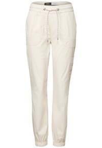 GESTREIFTE - Cargohose - beige