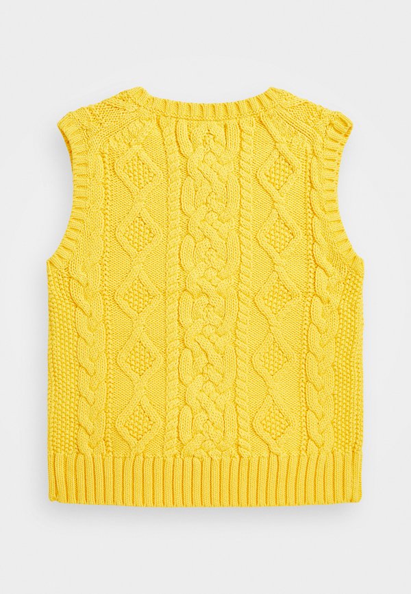ARAN KNIT COTTON SWEATER VEST - Jumper2