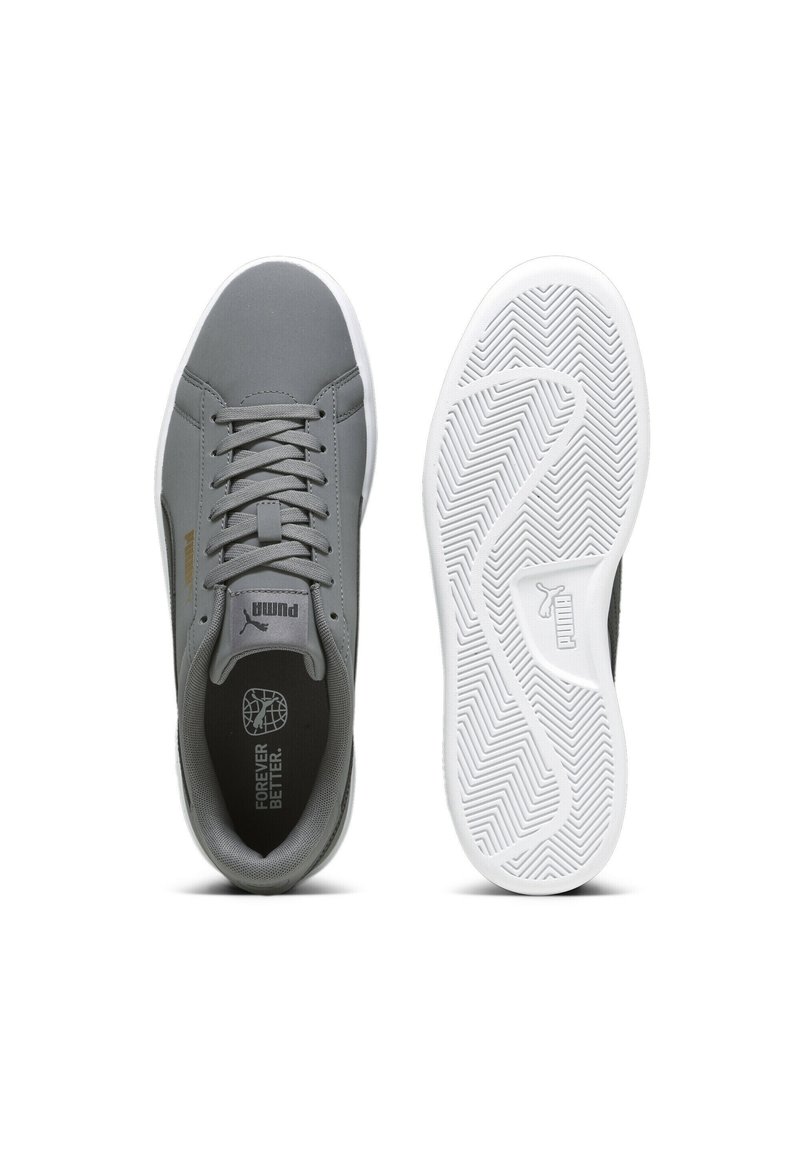 Puma SMASH BUCK - Tenisky - cool dark gray- black- gold- white