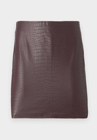 JDYALEXA CROCO SKIRT - Minisukňa - fudge