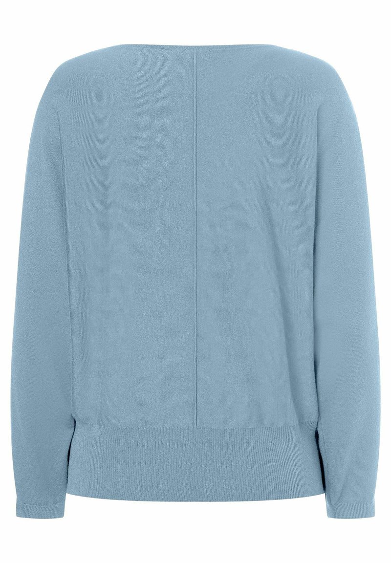 Light Blue Hellblauer Strickpullover Damen Fledermaus Pullover