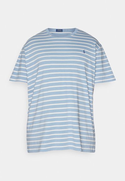 Polo Ralph Lauren Big & Tall STRIPED JERSEY CREWNECK T-SHIRT - Tricou cu imprimeu - vessel blue/nevis