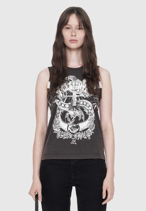 AllSaints, EMBLEMS - Top - washed black