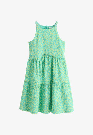 Next, REGULAR FIT- STRAPPY SUMMER - Hverdagskjole - teal lemon print