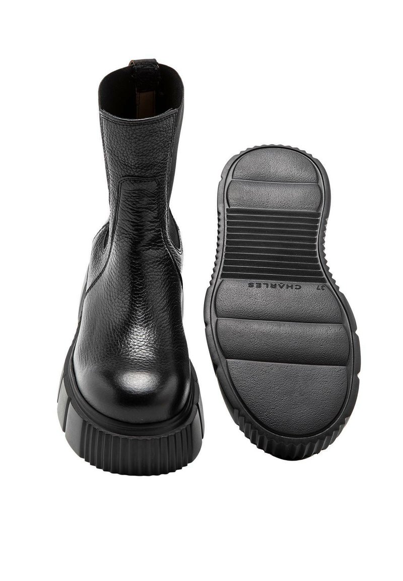 Damen Sneaker | CHARLES FOOTWEAR Plateaustiefelette black/schwarz - OL54203 Damen Sneaker | CHARLES FOOTWEAR Plateaustiefelette black/schwarz - OL54203