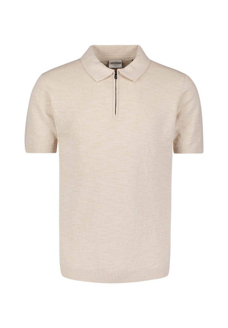 NO EXCESS Poloshirt zandkleur