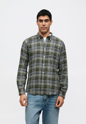FALLBAY CHECKED TAILORED SHIRT - Πουκάμισο - mid grey marl