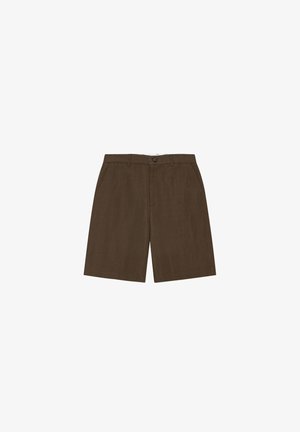 Les Deux, SLUB SUIT SHORTS - Short - slate brown