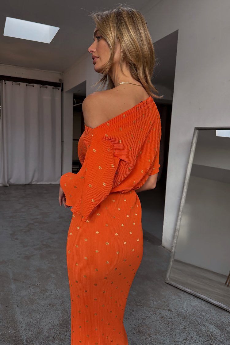 strapless open back dress Burnt Orange Rib One Shoulder Mini Dress | Mini Dresses