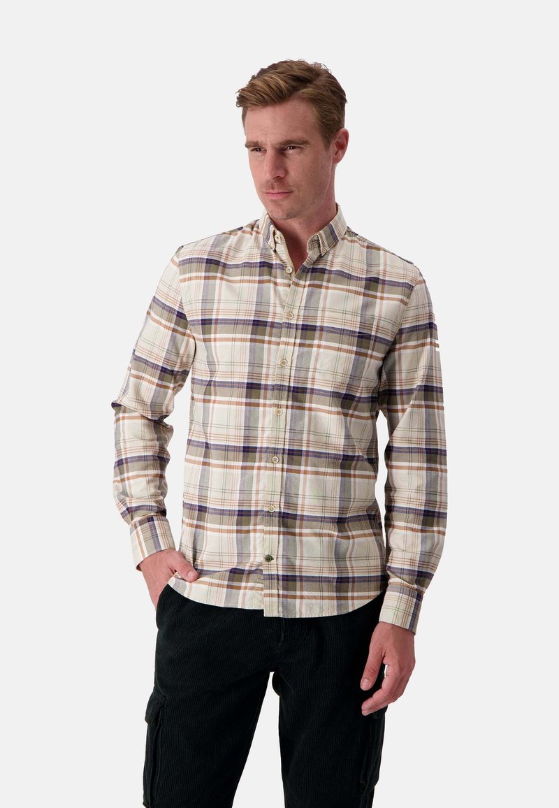 Colours & Sons LANGARMHEMD CHECKED - Camicia - beige