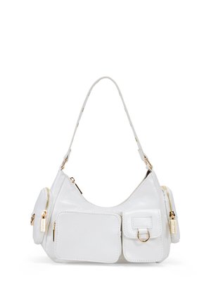 CON BOLSILLOS - Bolso de mano - blanco