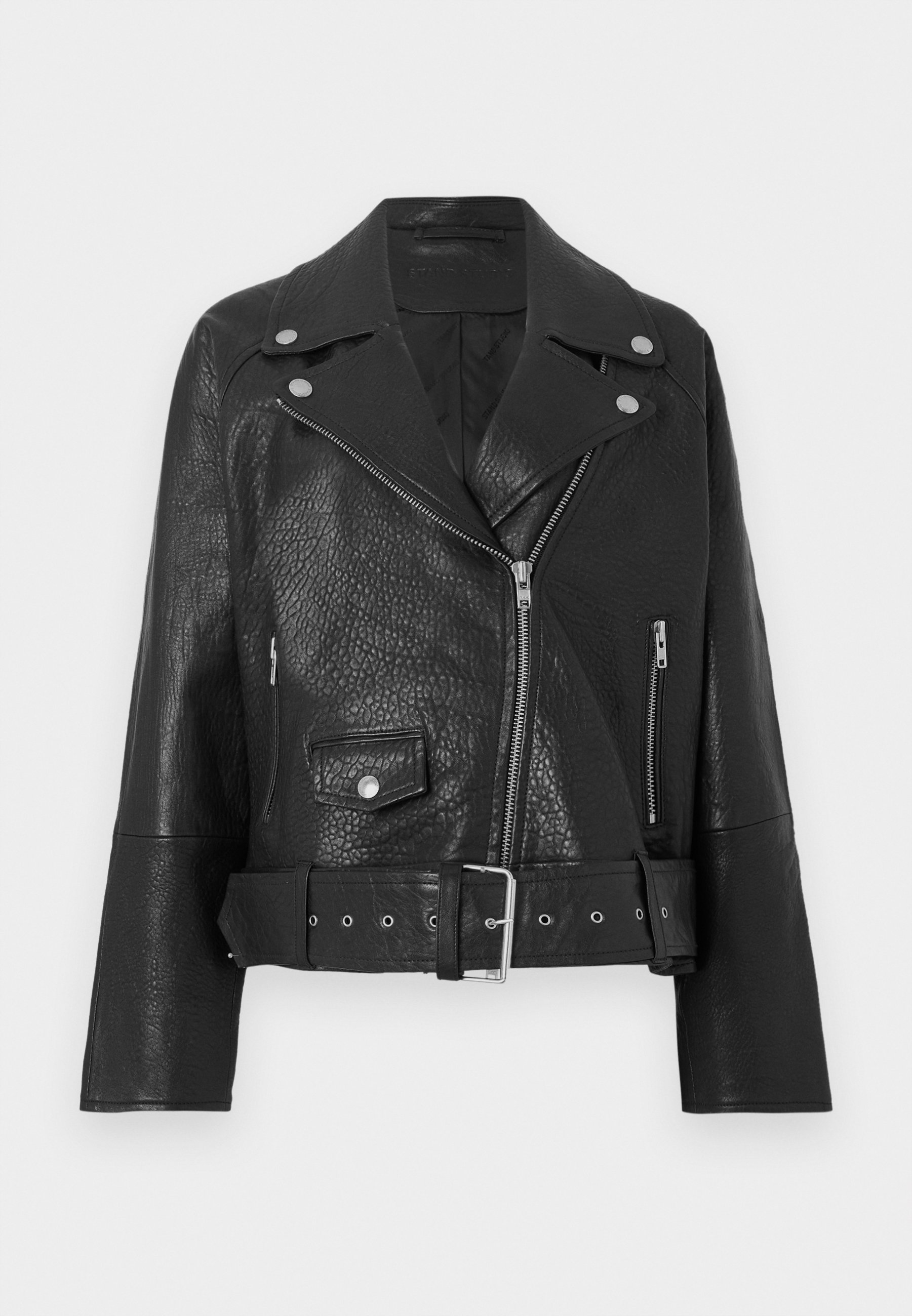 Helmut Lang ARTICULATED - Leather jacket - black - Zalando.ie