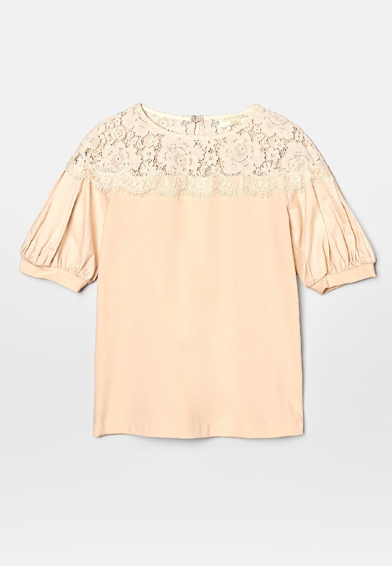 Monnalisa T-shirt basic crème