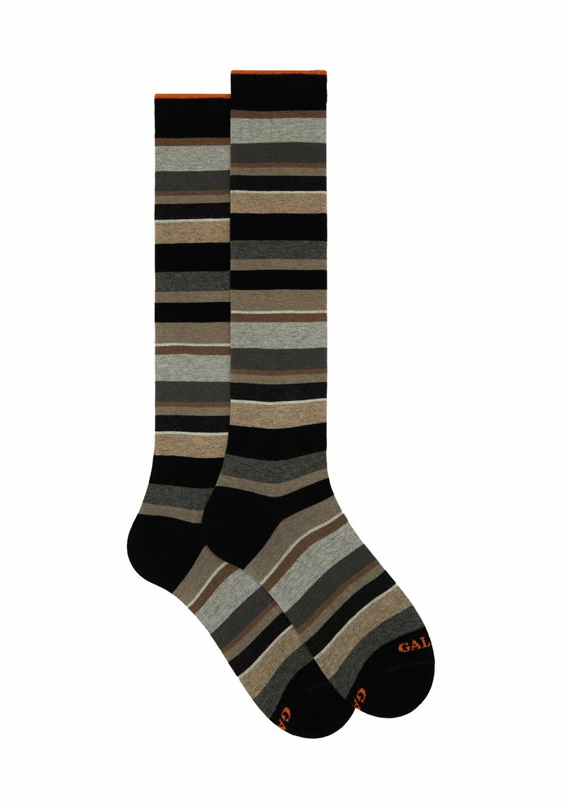 Gallo WITH STRIPES - Calzettoni - nero panna