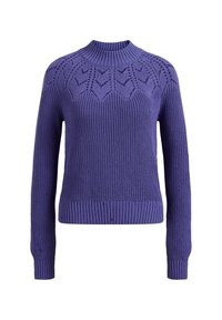 WE Fashion Stickad tröja - purple