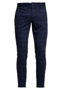 Only & Sons - ONSMARK PANT CHECK - Tygbyxor - dark navy - 5